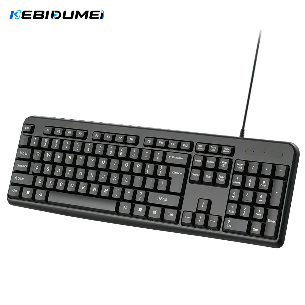 Gaming Keyboard And Mouse Set - KEBIDUMEI USB Wired Keyboard 104Keys Standard