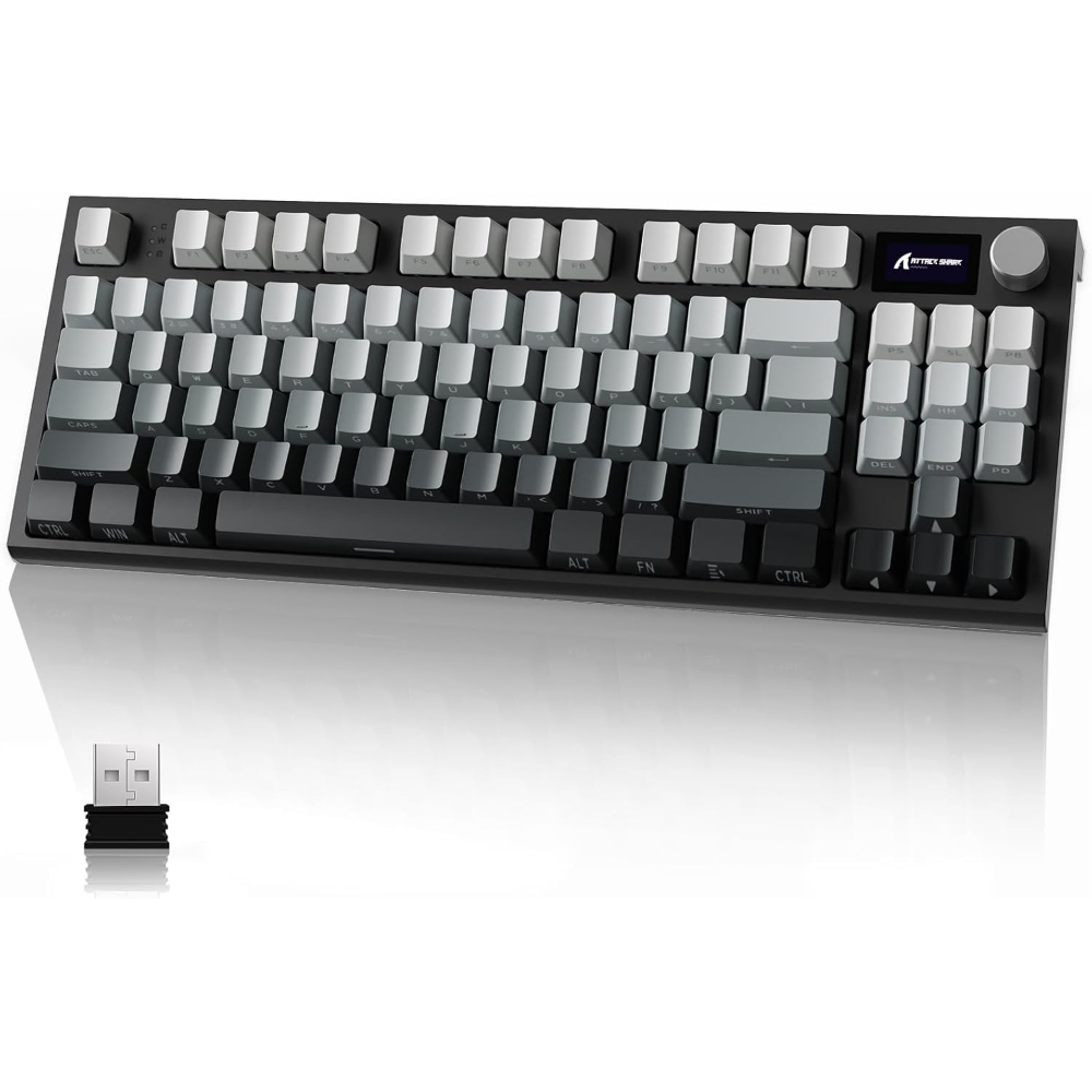Gaming Keyboard Thocky - ATTACK SHARK K86 RGB 75% Wireless