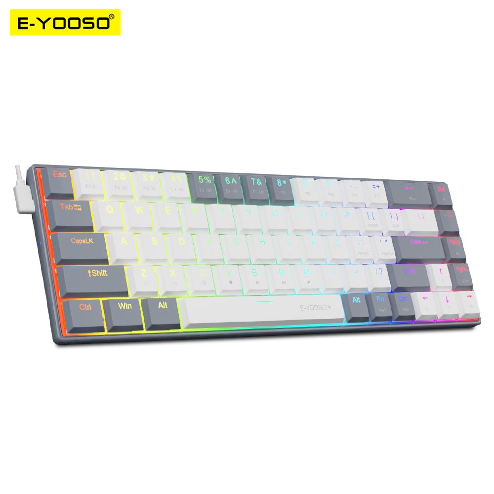Gaming Keyboard Budget - E-YOOSO A68 RGB Mini Slim USB