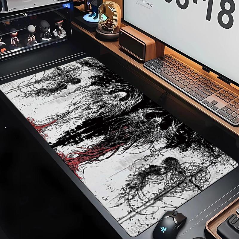 Gaming Keyboard Mouse - Dark Angel Art Design Large Size