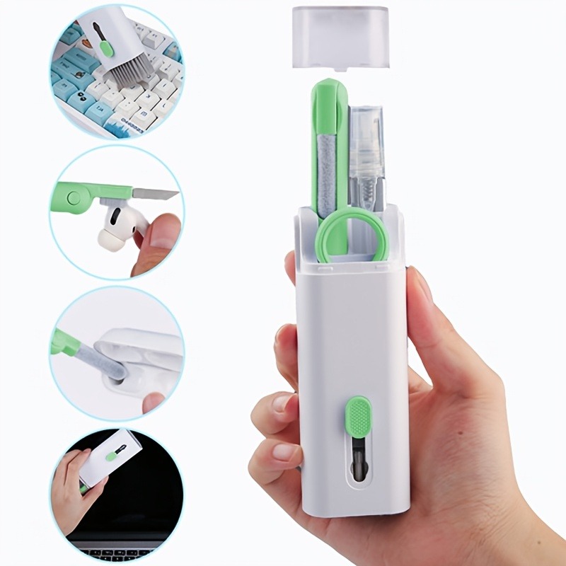 Keycap Puller Ring - All-in-One Cleaning Kit, Keyboard Earbud Cleaner