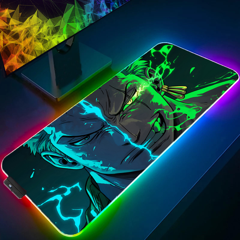 Gaming Keyboard Tactile - ONE PIECE Zoro Mouse Pad RGB