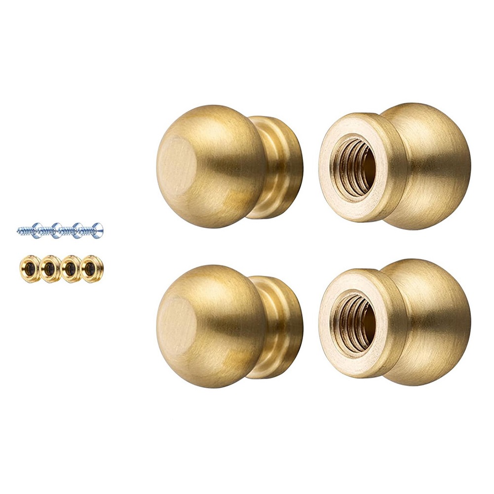 Stabilizer Screw In - 4Pcs Brass Cutting Board Feet With
