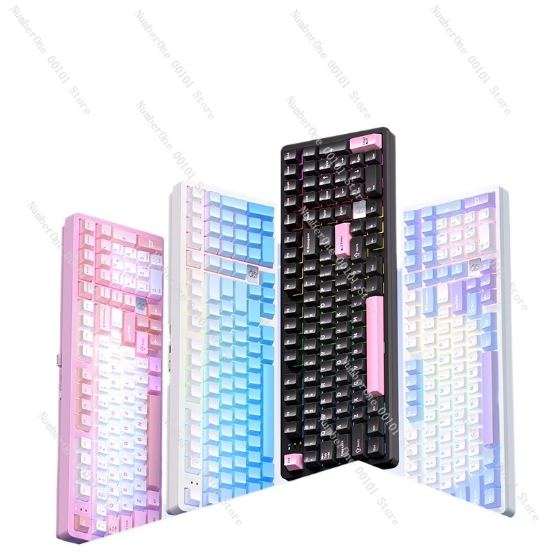 Gaming Keyboard Mechanical - Aluminum Alloy Mechanical Keyboard,Wireless Three-Mode Bluetooth