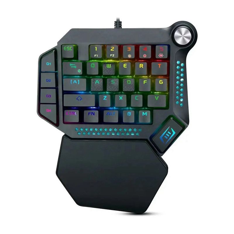 Gaming Keyboard Training - AEF6-One-Handed Mechanical Gaming Keyboard RGB Backlit