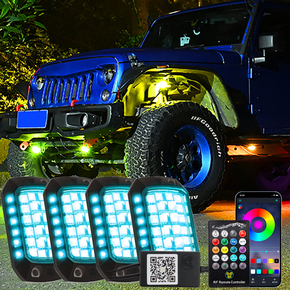Rgb Underglow Strip - Car RGB LED Chassis Light Strip
