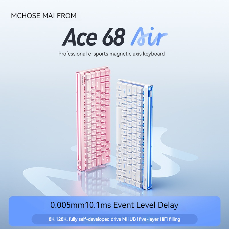 Gaming Keyboard Mechanical - Mchose Ace68 Air Magnetic Axis Mechanical