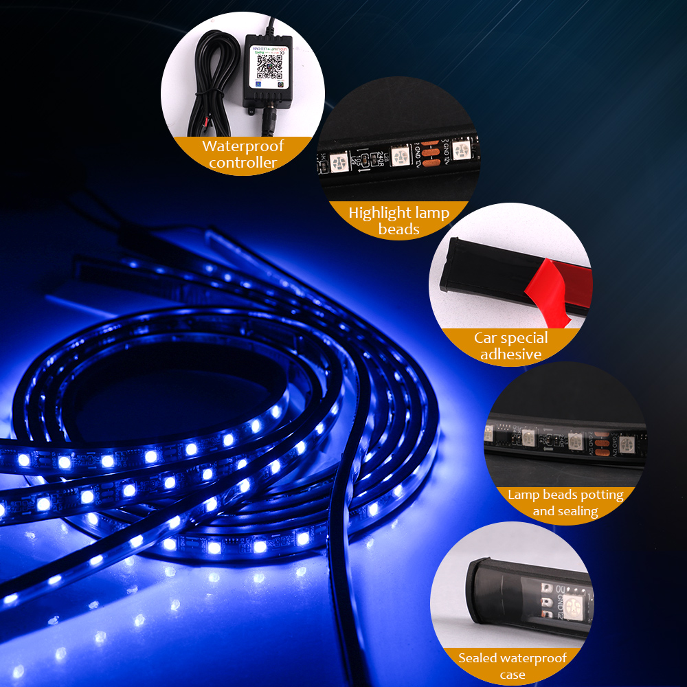 Car Underglow LED Lights Strip - Rgb Underglow Strip ulasan dan harga