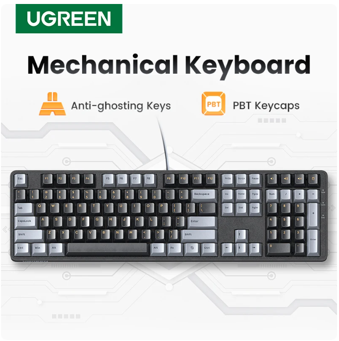 UGREEN Keyboard Mechanical Wir - Gaming Keyboard Mechanical ulasan dan harga