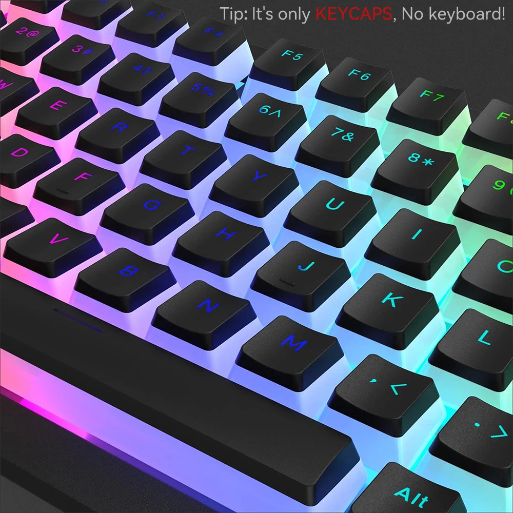 New Pudding PBT Keycaps 129 Ke - Gaming Keyboard Budget ulasan dan harga