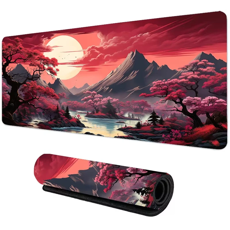Sunset Mountain View Silicone  - Gaming Keyboard Mouse ulasan dan harga