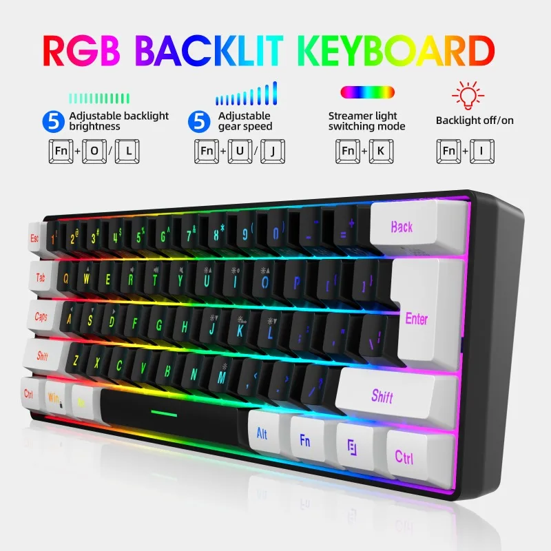 Keyboard and Mouse 60% Compute - Gaming Keyboard And Mouse Set ulasan dan harga