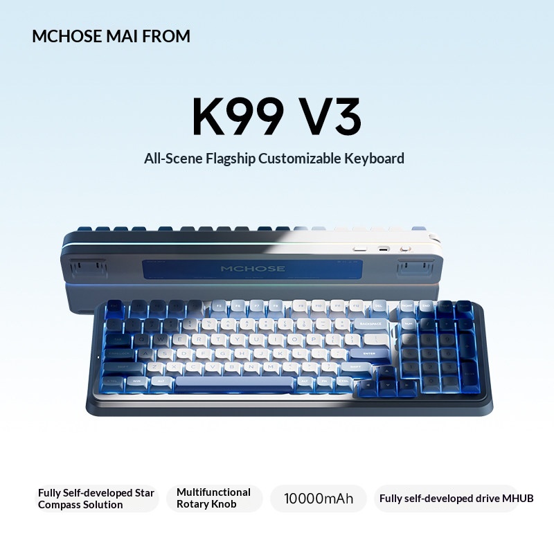 MCHOSE K99 V3 Customizable Mec - Gaming Keyboard Mechanical ulasan dan harga