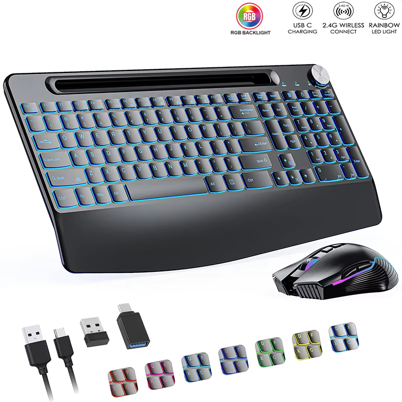 2.4G&Type-C Wireless Keyboard  - Gaming Keyboard And Mouse Set ulasan dan harga