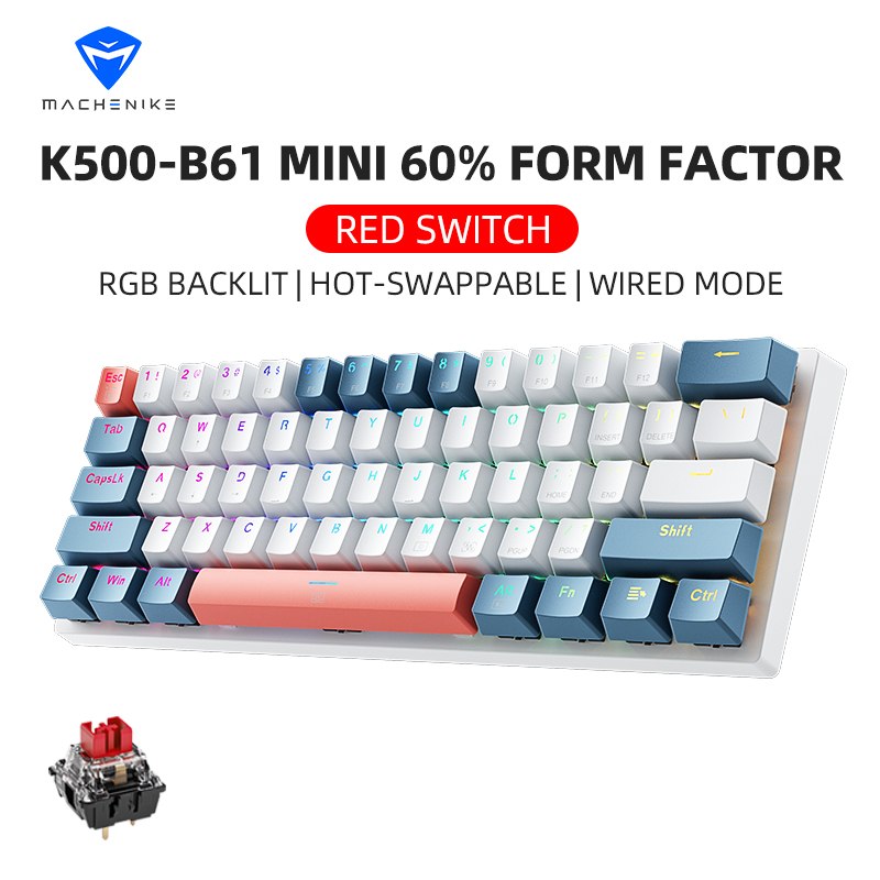 K500-B61 Machenike Mini Mechan - Gaming Keyboard And Mouse Set ulasan dan harga