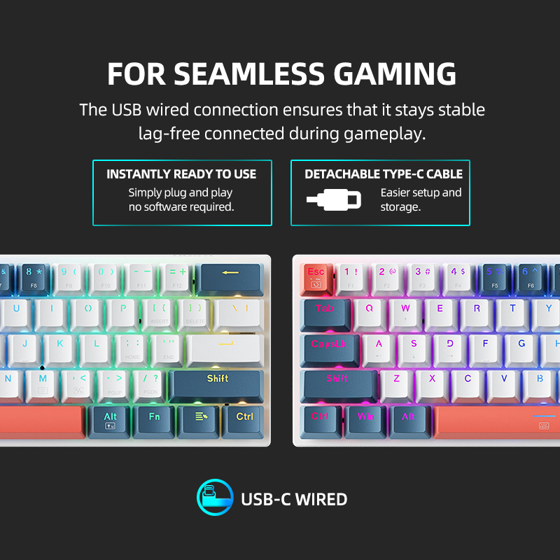 K500-B61 Machenike Mini Mechan - Gaming Keyboard And Mouse Set ulasan dan harga