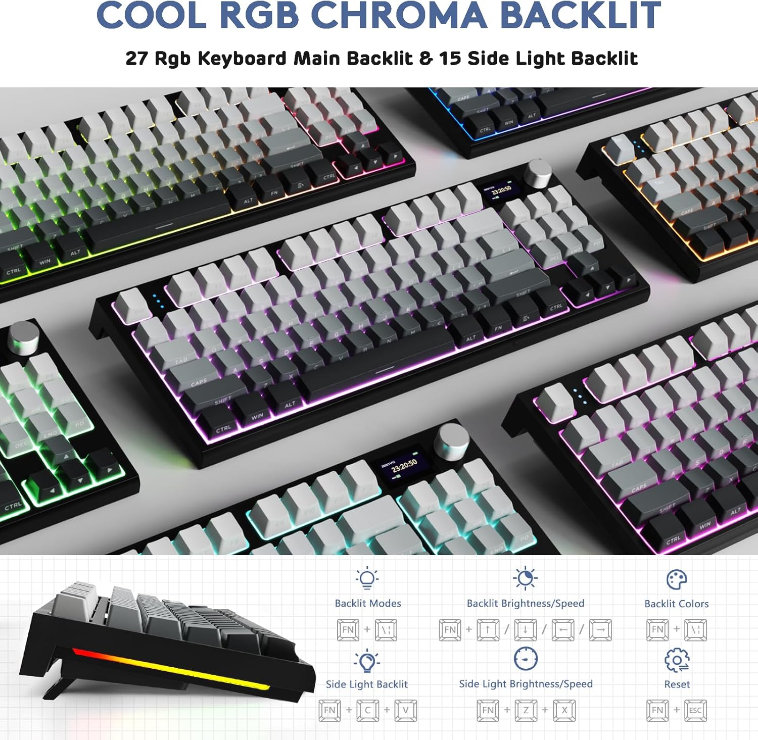 ATTACK SHARK K86 RGB 75% Wirel - Gaming Keyboard Thocky ulasan dan harga