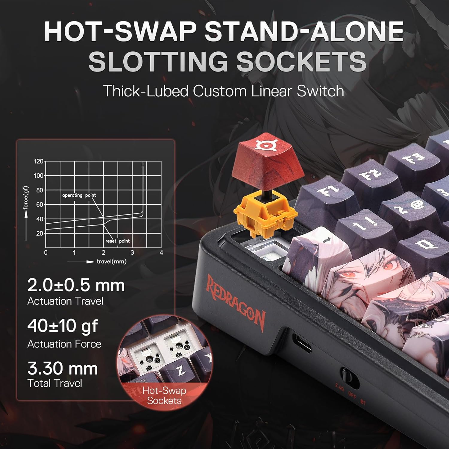 Redragon Wireless Gasket Gamin - Gaming Keyboard Thocky ulasan dan harga