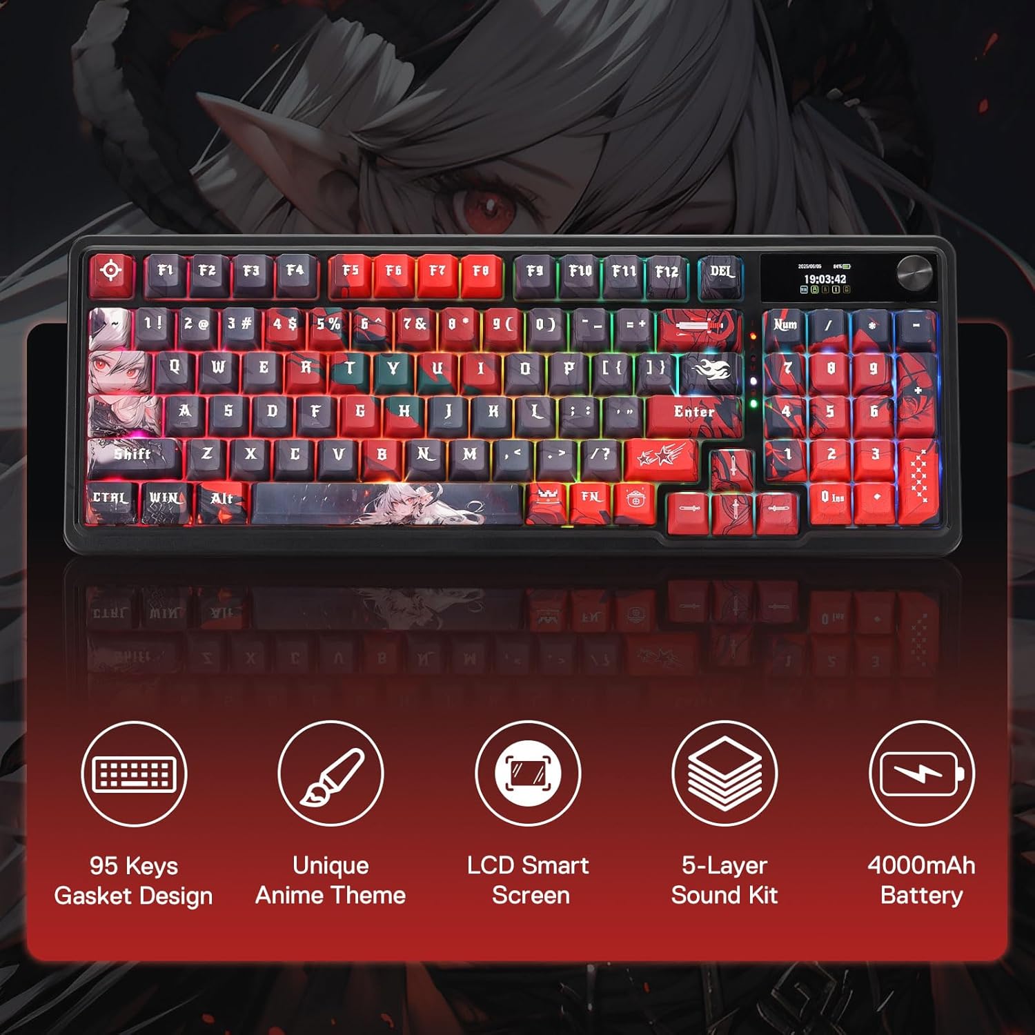 Redragon Wireless Gasket Gamin - Gaming Keyboard Thocky ulasan dan harga