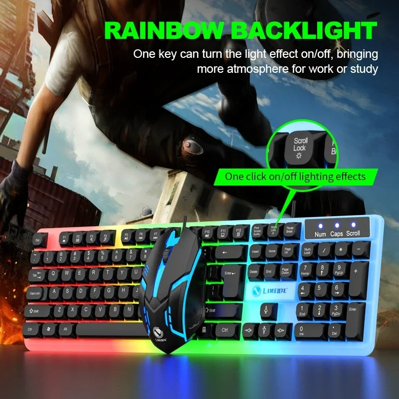 NEW GTX350 Gaming Keyboard Mou - Gaming Keyboard Budget ulasan dan harga