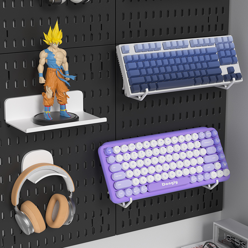 Adhesive Pegboard Shelf for Ga - Gaming Keyboard Mouse ulasan dan harga