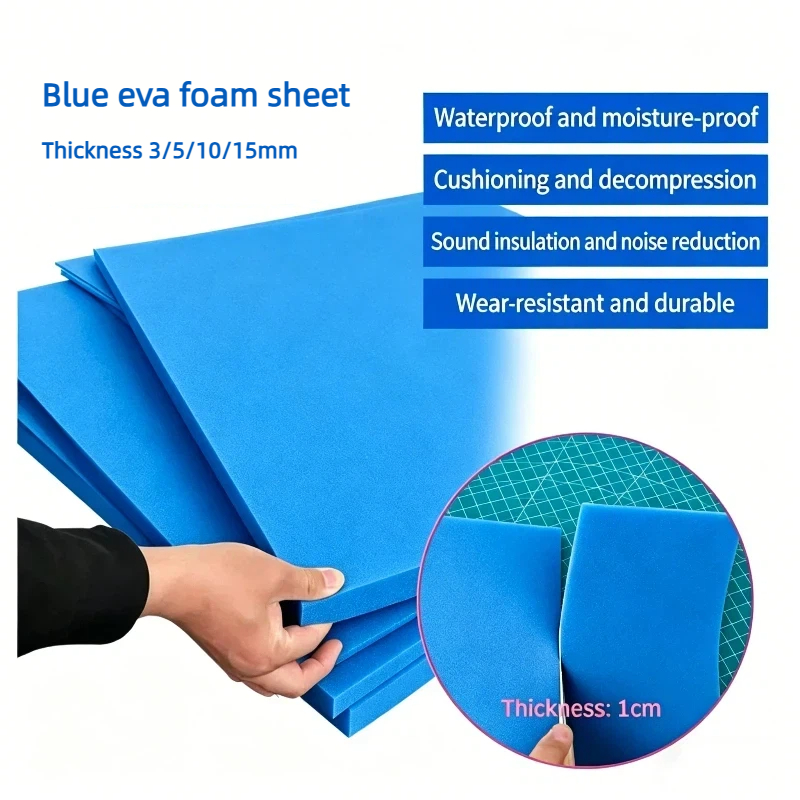 1pc Thickness 3/5/10/15mm Blue - Pe Foam Sheet ulasan dan harga