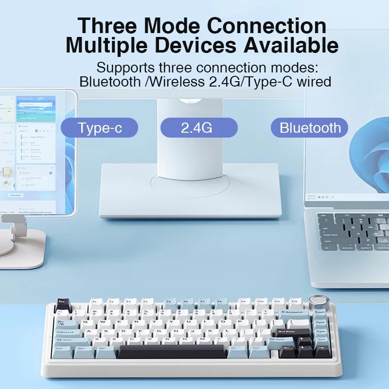AULA F75 2.4G Wireless/Bluetoo - Gaming Keyboard Thocky ulasan dan harga
