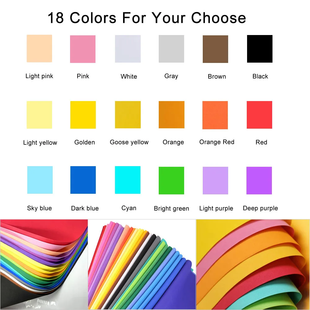 1/18Pcs Colorful EVA Foam Shee - Pe Foam Sheet ulasan dan harga