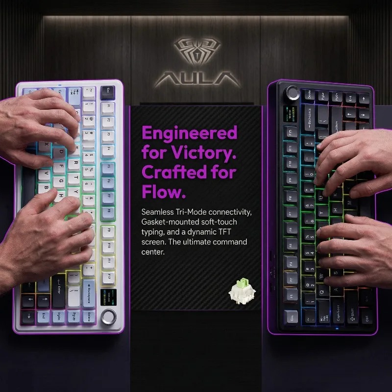 AULA F75 Max Mechanical Keyboa - Gaming Keyboard Mechanical ulasan dan harga