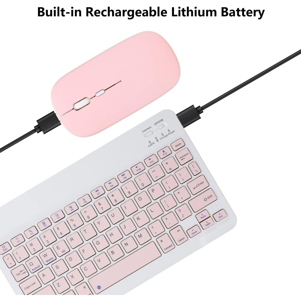 10 lnch Wireless  Bluetooth Mi - Gaming Keyboard Mouse Wireless ulasan dan harga