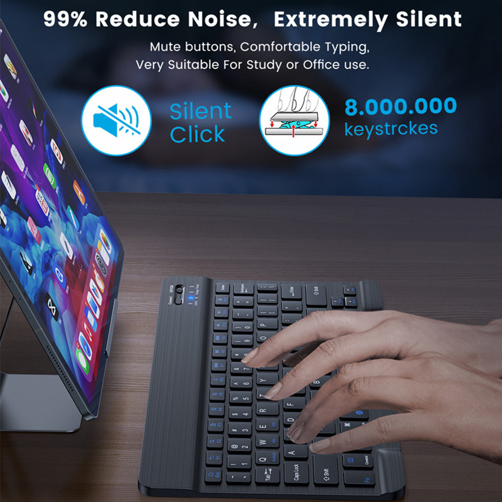 10 lnch  Wireless  Bluetooth M - Gaming Keyboard Mouse Wireless ulasan dan harga