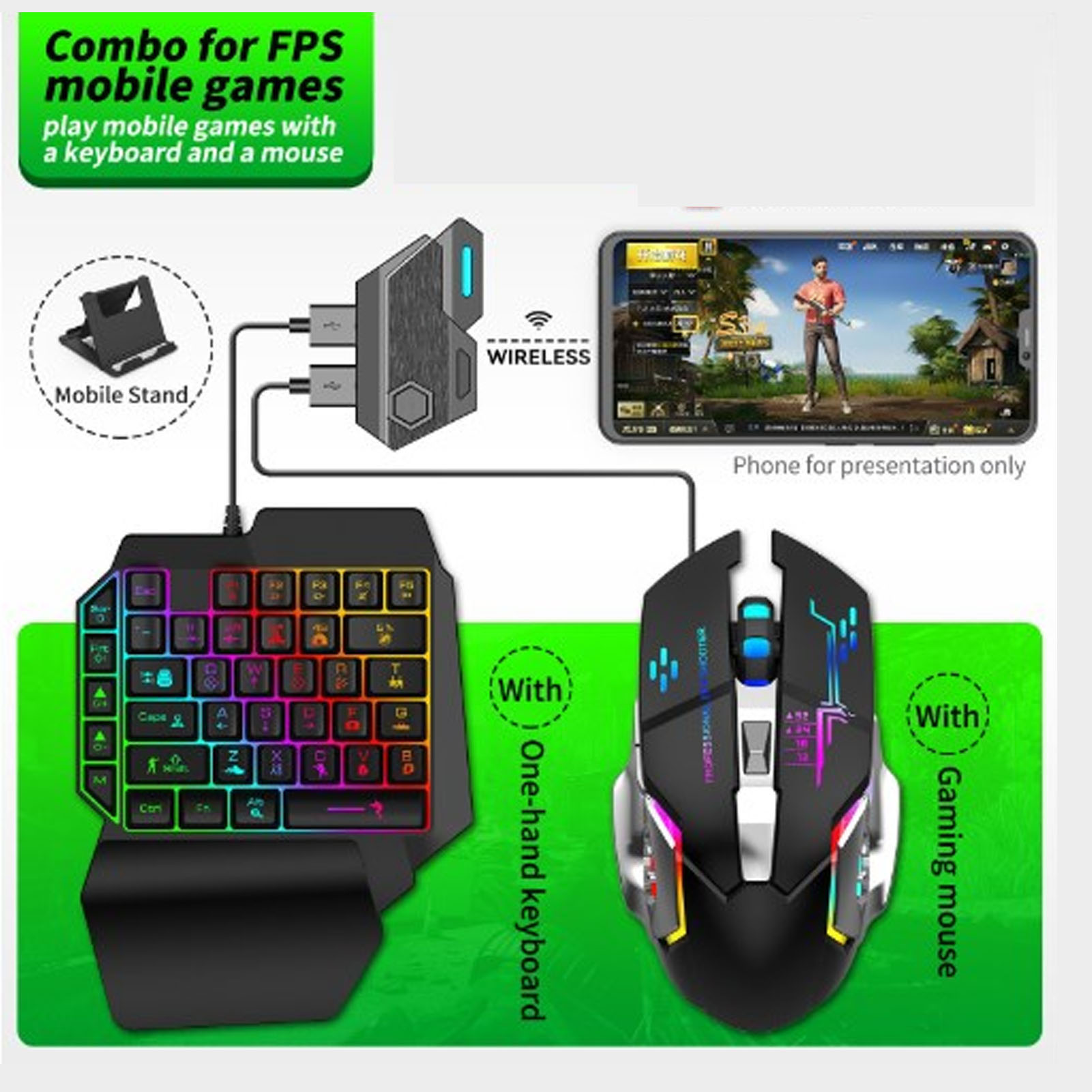 Keyboard Mouse Converter Set R - Gaming Keyboard And Mouse Set ulasan dan harga