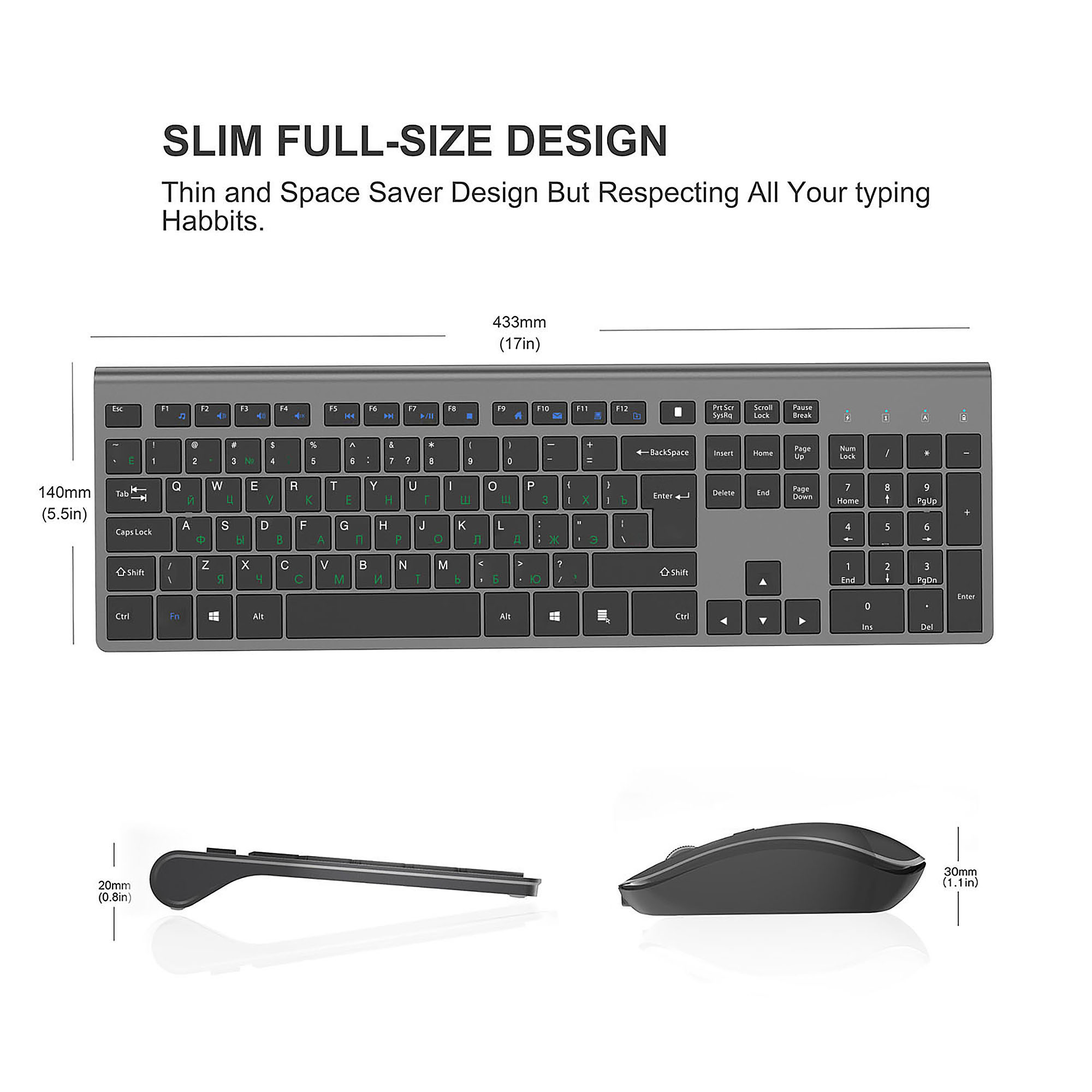 2.4G Rechargeable Wireless Key - Gaming Keyboard Mouse Wireless ulasan dan harga