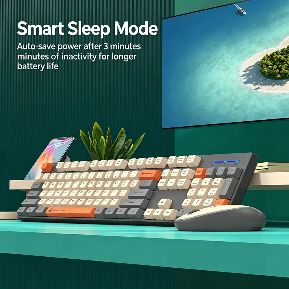 KEBIDUMEI 2.4G Wireless Keyboa - Gaming Keyboard And Mouse Set ulasan dan harga