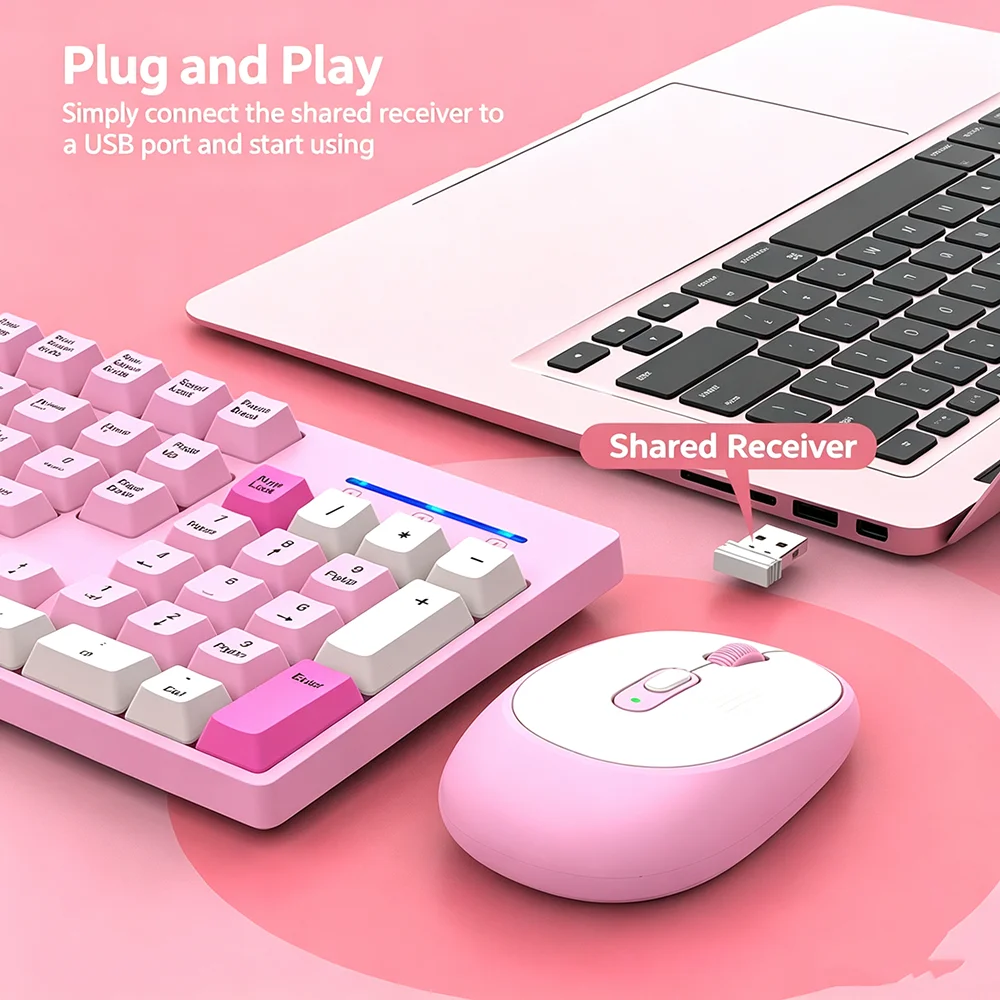 KEBIDUMEI 2.4G Wireless Keyboa - Gaming Keyboard And Mouse Set ulasan dan harga