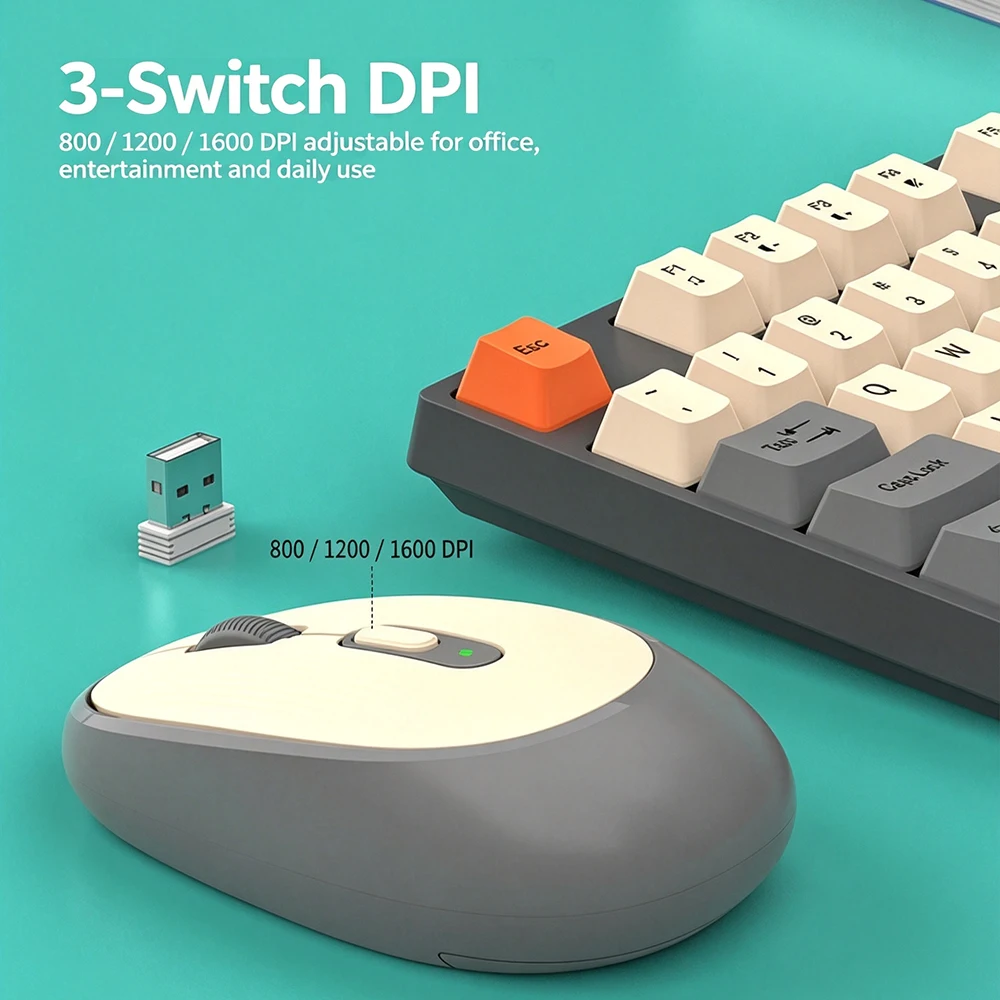KEBIDUMEI 2.4G Wireless Keyboa - Gaming Keyboard And Mouse Set ulasan dan harga