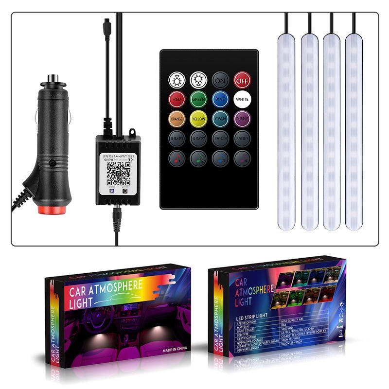 4in1 LED RGB Car Underglow Bot - Rgb Underglow Strip ulasan dan harga