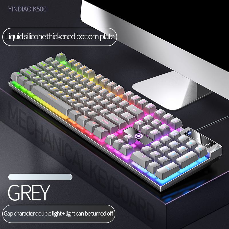 104 Keys Gaming Keyboard Wired - Gaming Keyboard And Mouse Set ulasan dan harga