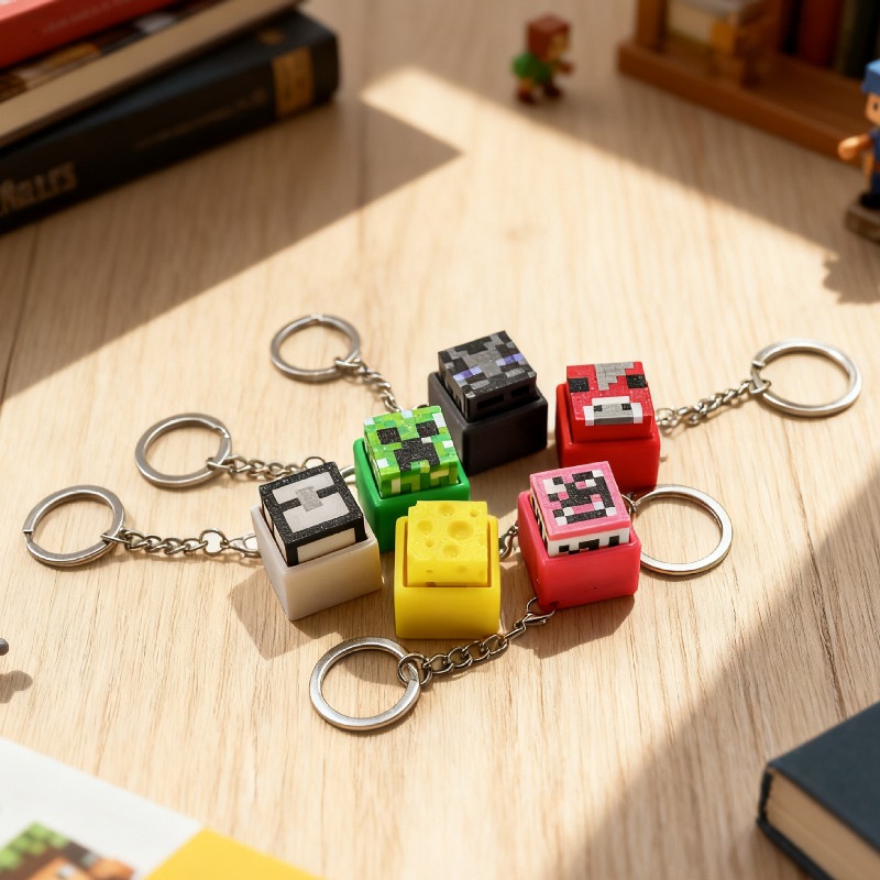Minecrafts 6pcs Hot New Printe - Gaming Keyboard Mechanical ulasan dan harga