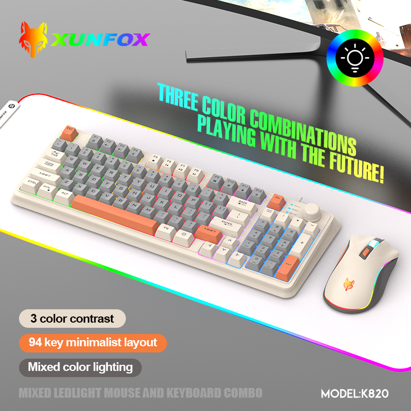 K820 USB Wired Game Keyboard M - Gaming Keyboard And Mouse Set ulasan dan harga