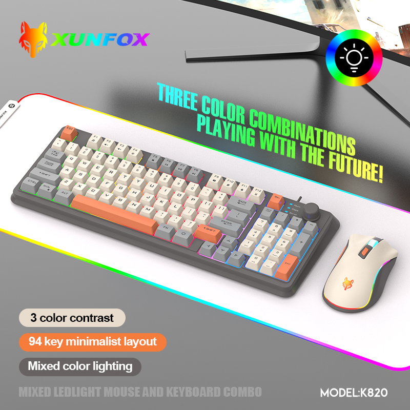 K820 USB Wired Game Keyboard M - Gaming Keyboard And Mouse Set ulasan dan harga