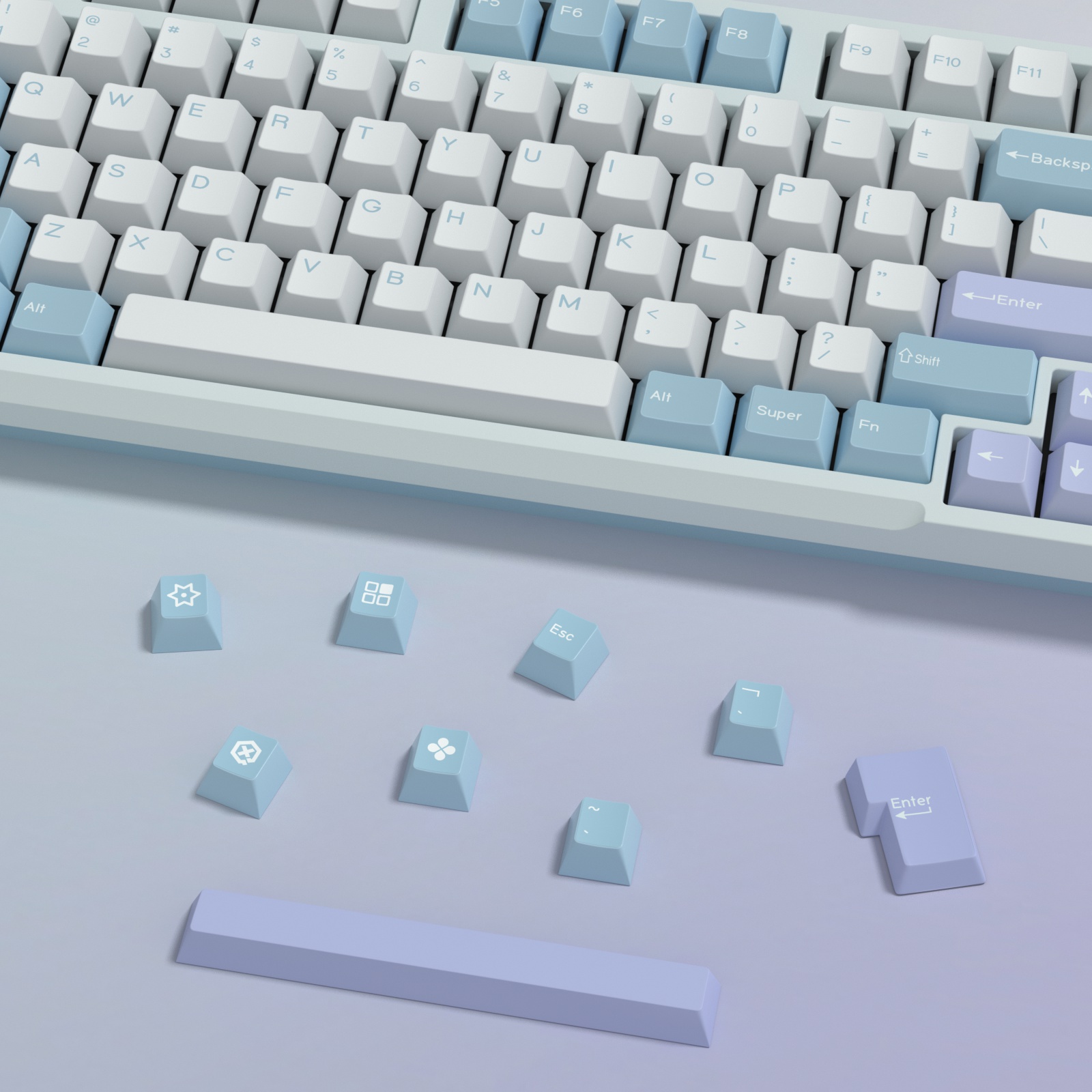 KBDiy GMK Illusion Keycap Cher - Gaming Keyboard Number Pad ulasan dan harga
