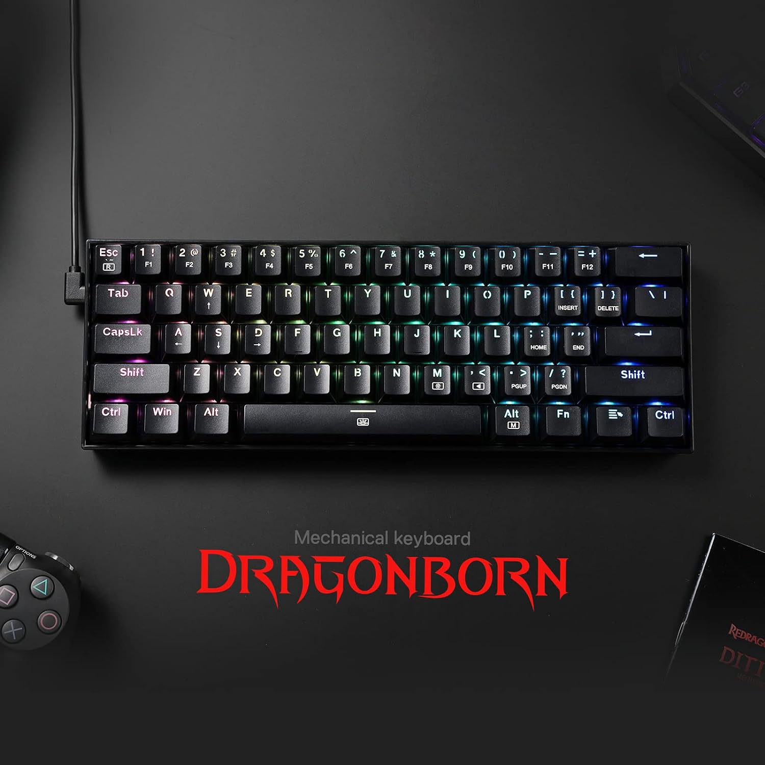 Redragon K630 Dragonborn 60% W - Gaming Keyboard Thocky ulasan dan harga