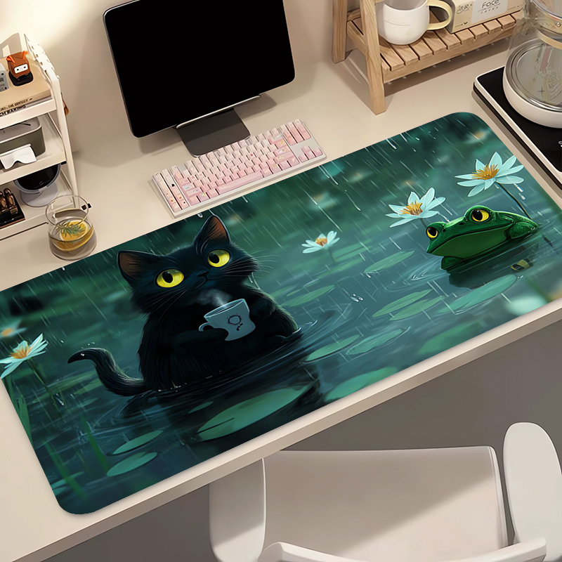 Kawaii Black Cat Silicone Soft - Gaming Keyboard Mouse ulasan dan harga