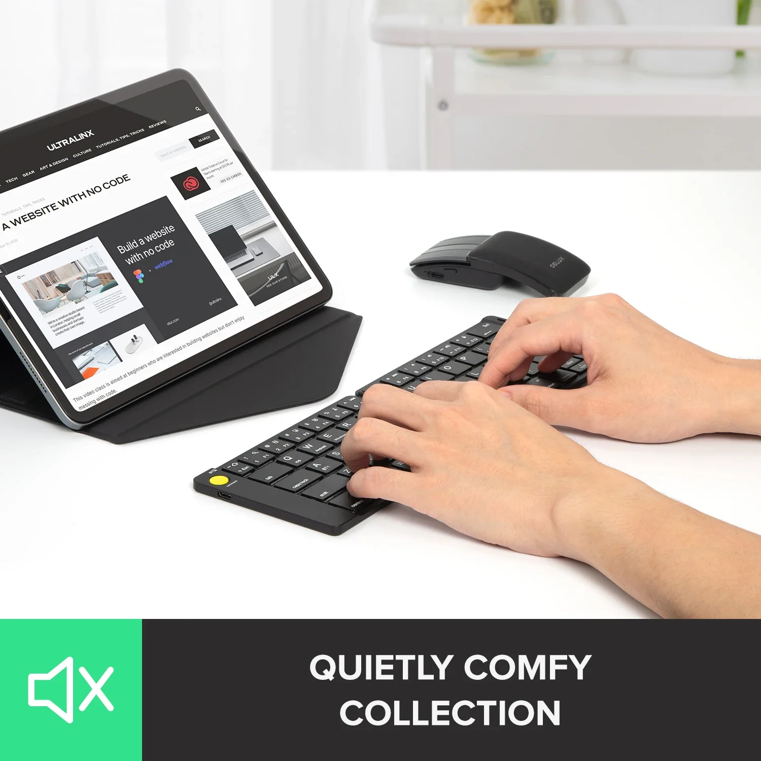 Delux Folding Keyboard Mouse S - Gaming Keyboard Mouse Wireless ulasan dan harga