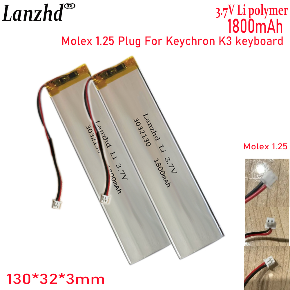 1-20 Pcs 3032130 3.7V 1800mAh  - Gaming Keyboard Tester ulasan dan harga