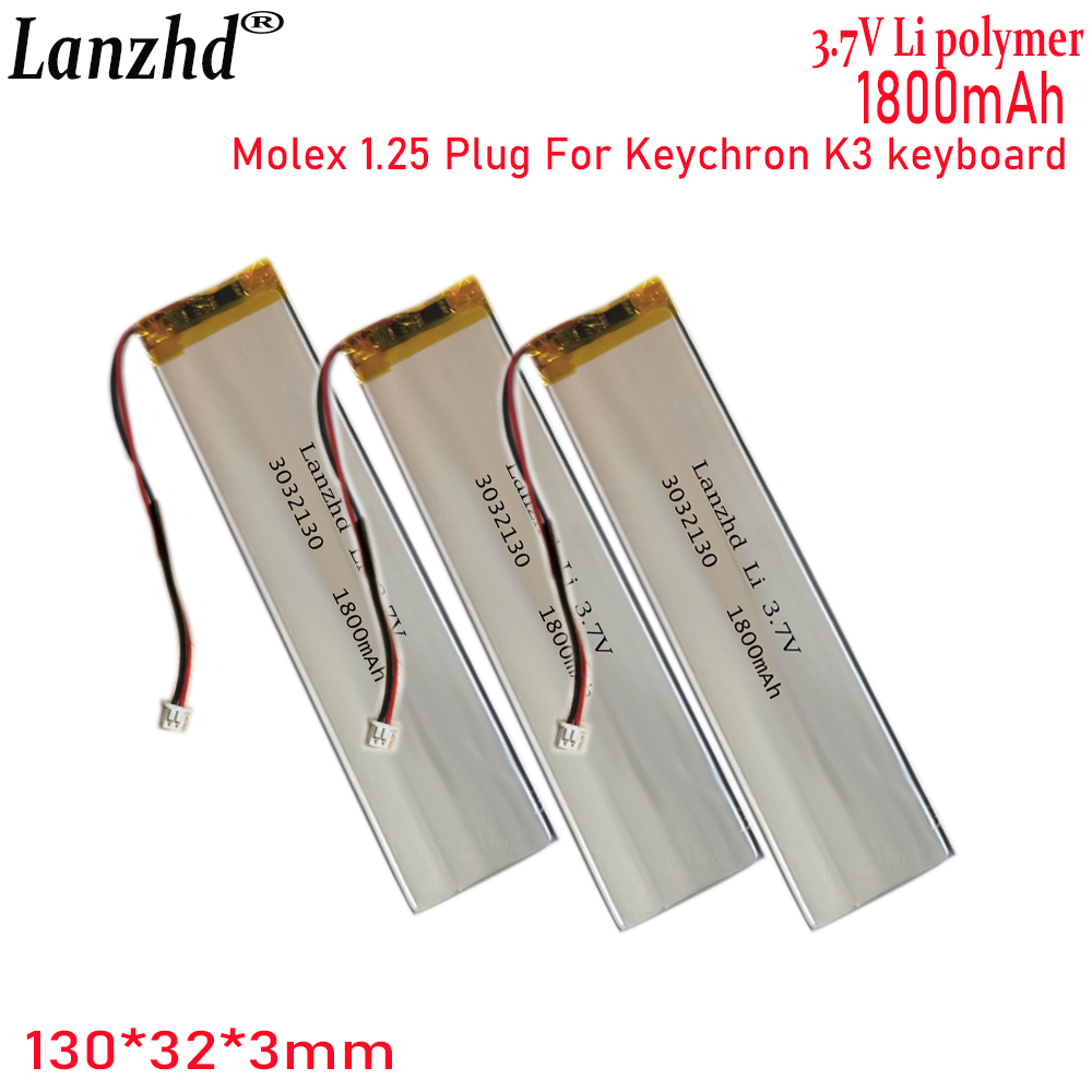 1-20 Pcs 3032130 3.7V 1800mAh  - Gaming Keyboard Tester ulasan dan harga