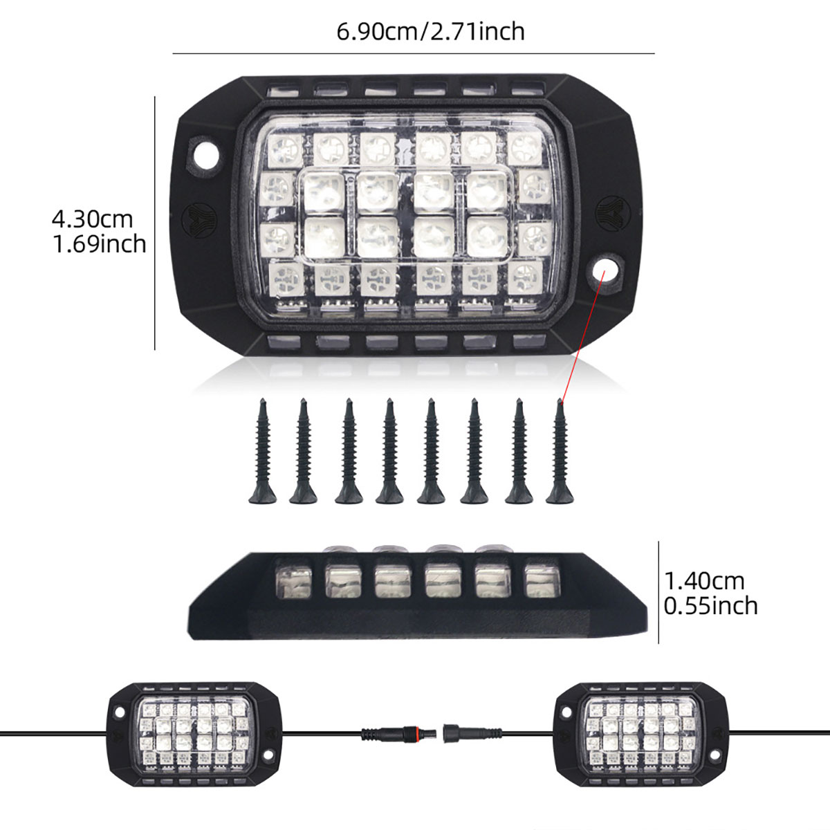Car RGB LED Chassis Light Stri - Rgb Underglow Strip ulasan dan harga