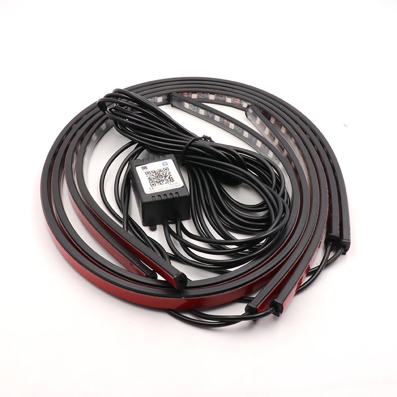 Niscarda 4PCS 12V IP65 App Con - Rgb Underglow Strip ulasan dan harga