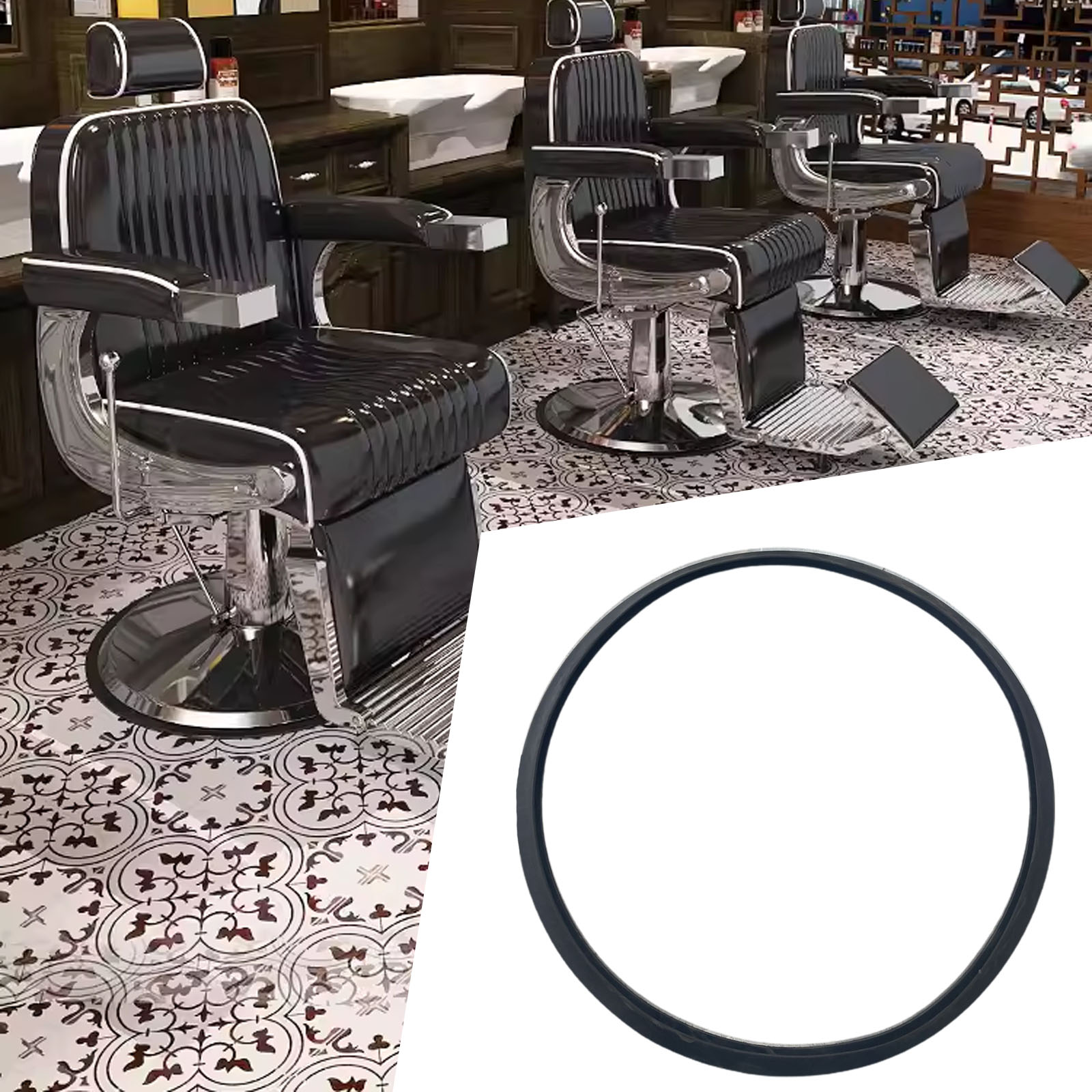 Barber Chair Rubber Base Ring  - Gasket Mount Kit ulasan dan harga